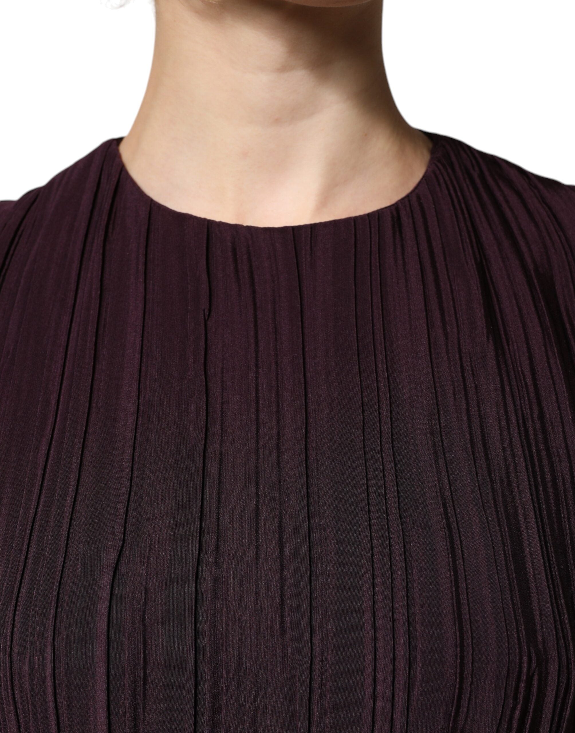 Barbara Casasola Brown Silk Maxi Dress with Short Sleeves