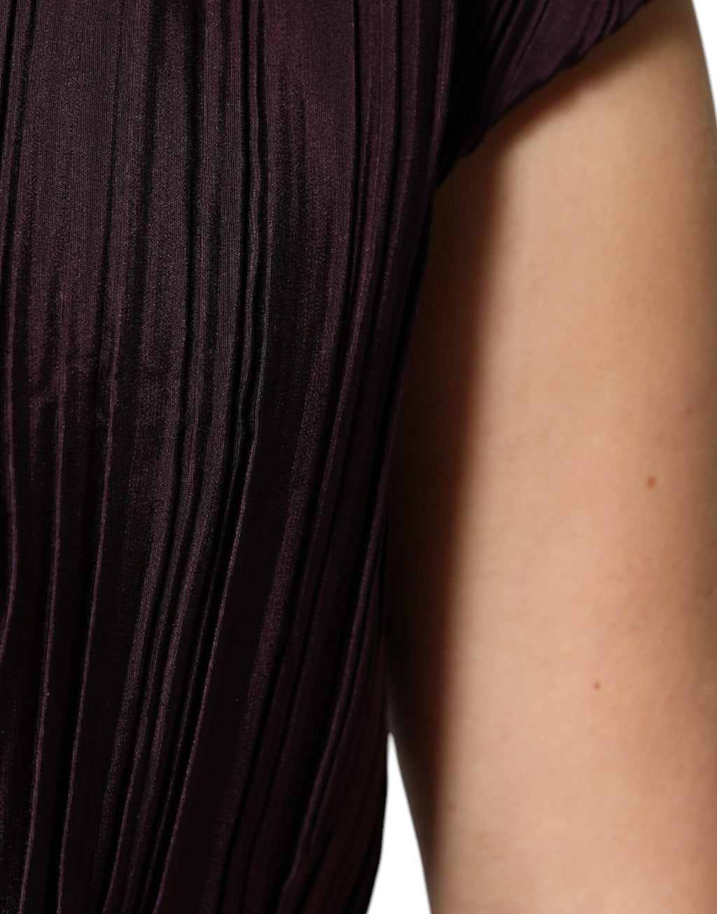 Barbara Casasola Brown Silk Maxi Dress with Short Sleeves
