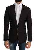 Dolce & Gabbana Braun Wolle SICILIA Jacke Mantel Blazer