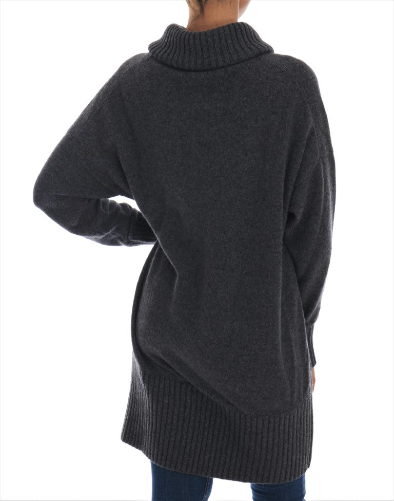 Dolce & Gabbana Fairy Tale Crystal Grey Cashmere Sweater