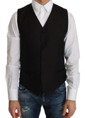 Dolce & Gabbana Schwarze Seidenweste