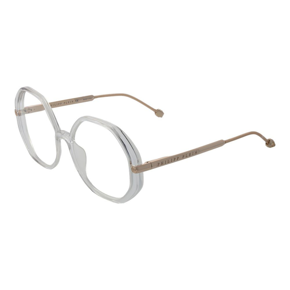 Philipp Plein Eyeglass Frames in Transparent Cellulose Acetate