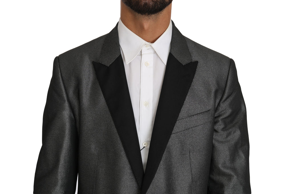 Dolce & Gabbana Grey Patterned MARTINI Suit, 2-piece