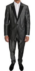 Dolce & Gabbana Grey Patterned MARTINI Suit, 2-piece