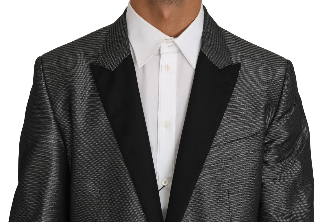 Dolce & Gabbana Grey Patterned MARTINI Suit, 2-piece