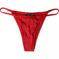 Dolce & Gabbana Red Nylon Stretch Swimwear Bikini Bottom