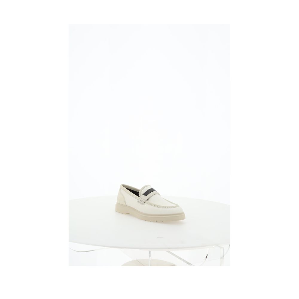 Brunello Cucinelli Beige Loafer Schuhe