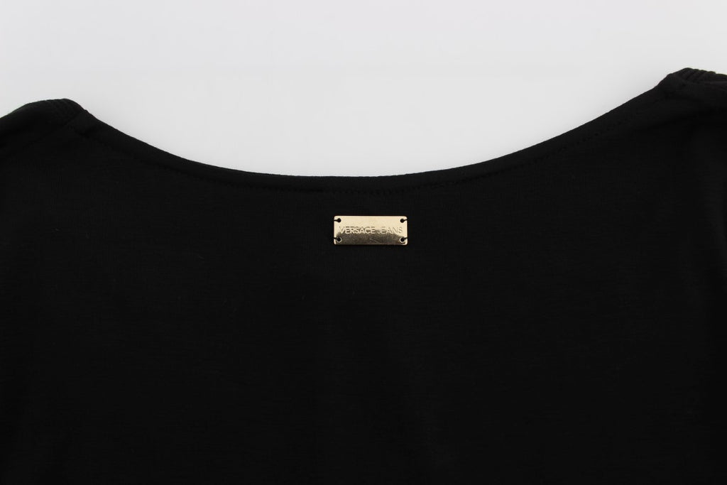 Versace Jeans Black Stretch Long Sleeve Sweater