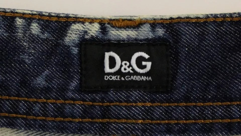 Dolce & Gabbana Blue D&G Washed Cotton Denim Shorts