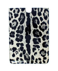 Dolce & Gabbana White Leopard Print Leather eBook Cover Tablet Case