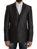 Dolce & Gabbana Grey MARTINI 2 Piece Vest Coat Blazer
