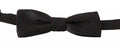 Dolce & Gabbana Grey Polka Dot Silk Bow Tie with Adjustable Neck