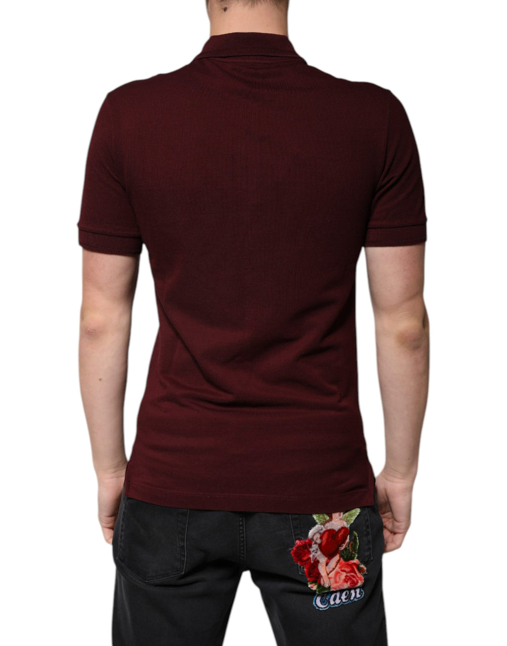 Dolce & Gabbana Chestnut Short Sleeve Collared Polo T-Shirt