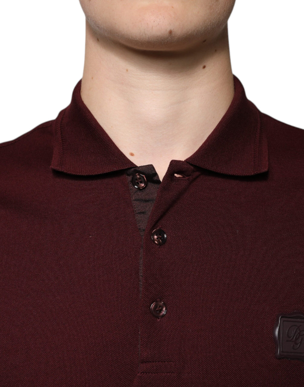 Dolce & Gabbana Chestnut Short Sleeve Collared Polo T-Shirt