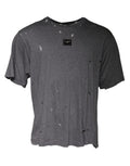 Dolce & Gabbana Grey Logo Crewneck Short-Sleeve T-Shirt