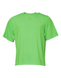 Dolce & Gabbana Grünes Logo-Polyester-T-Shirt mit Rundhalsausschnitt
