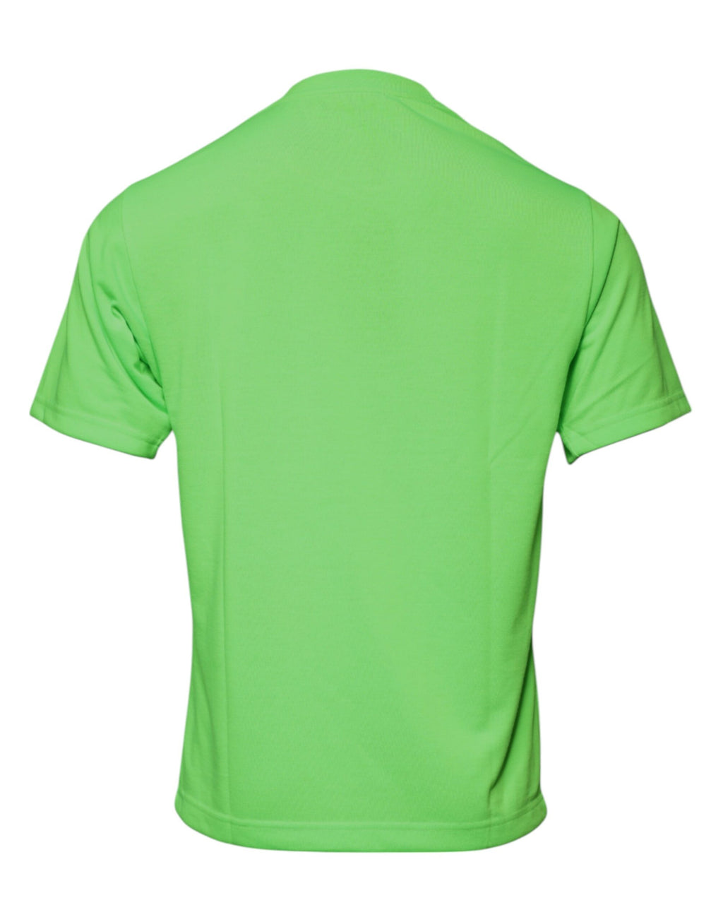 Dolce & Gabbana Green Logo Crew Neck Polyester T-Shirt