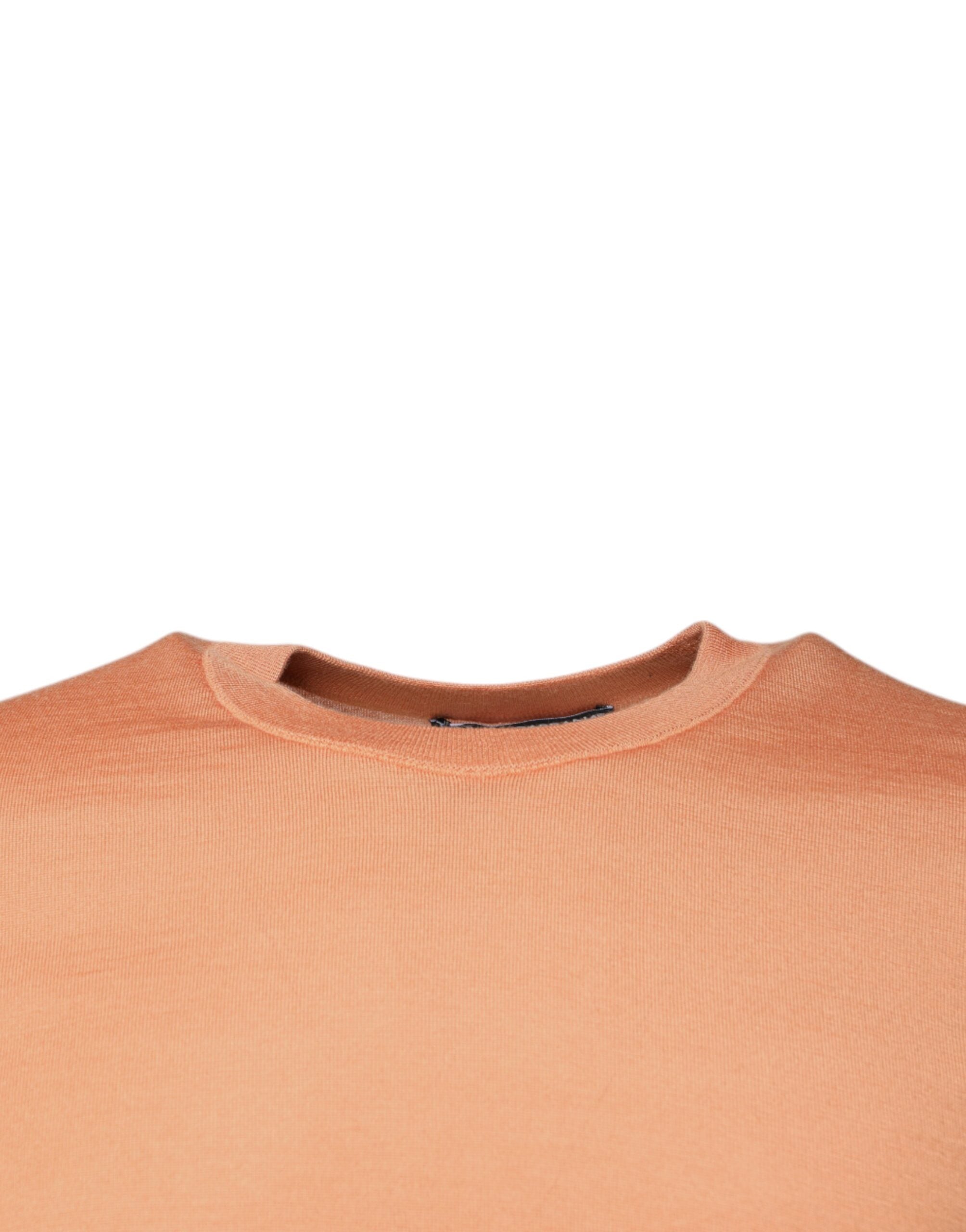Dolce & Gabbana Beige Wool Cropped Crew-Neck Sweater