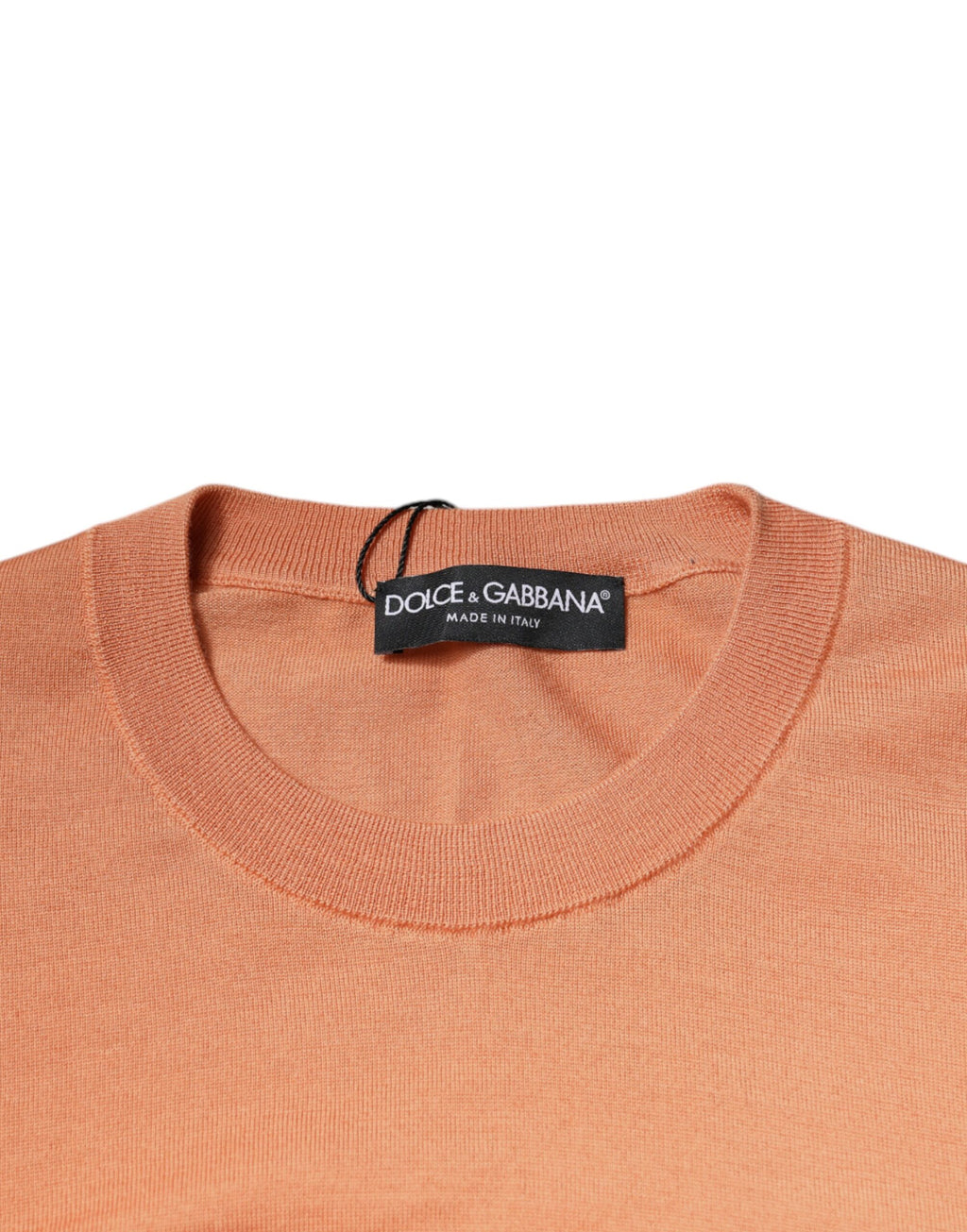 Dolce & Gabbana Beige Wool Cropped Crew-Neck Sweater