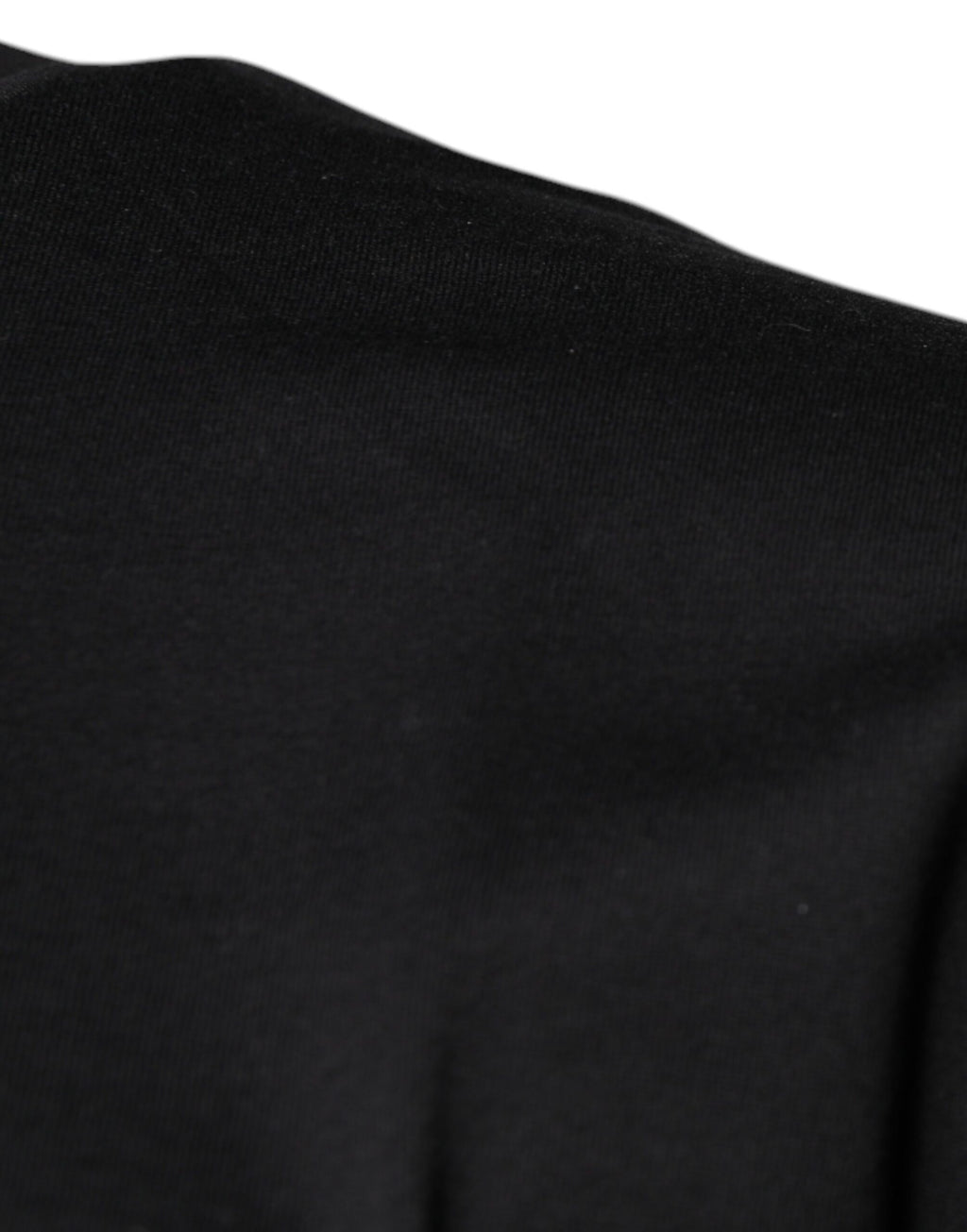 Dolce & Gabbana Black DG Logo Print Crew Neck Cotton T-Shirt
