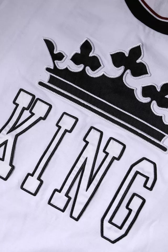 Dolce & Gabbana White Crew Neck Short Sleeved Jersey T-Shirt