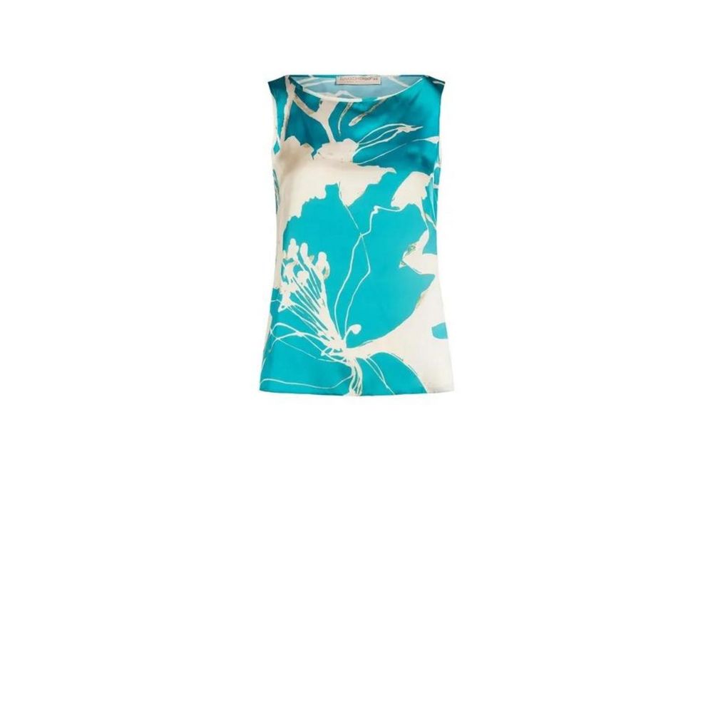 Rinascimento Türkis-farbene Bluse aus Polyester
