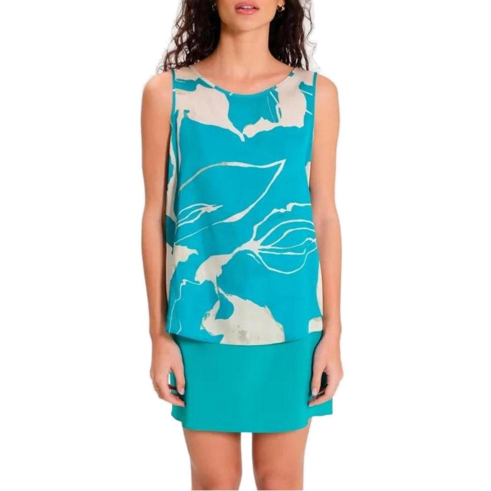 Rinascimento Türkis-farbene Bluse aus Polyester