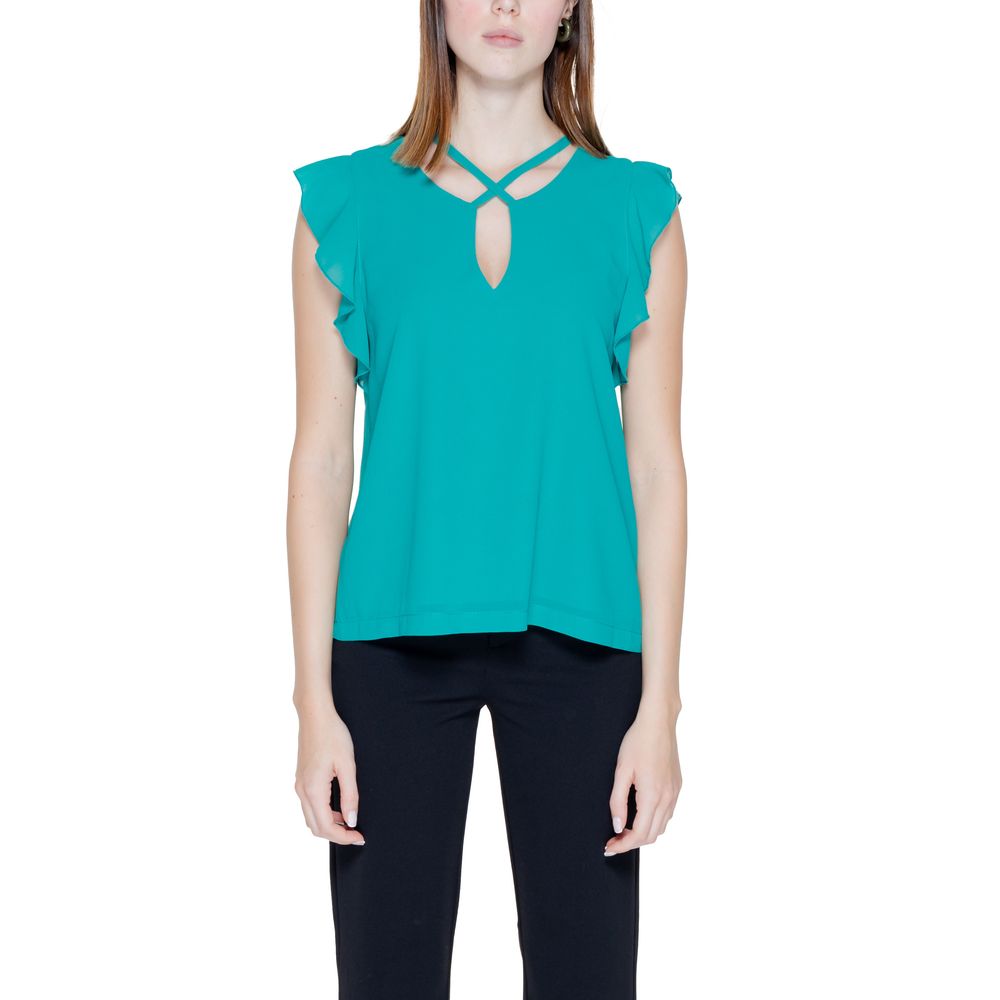 Rinascimento Grüne Polyester-Bluse