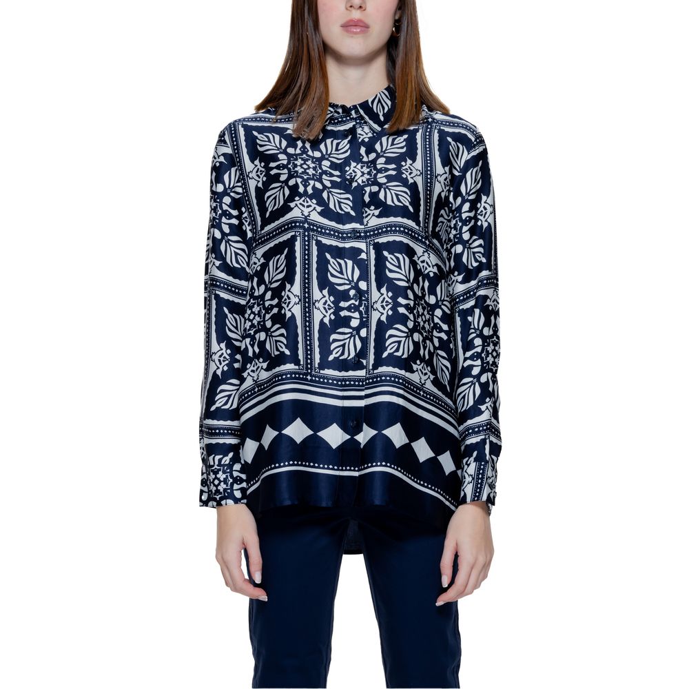 Street One Blaue Viskose-Bluse