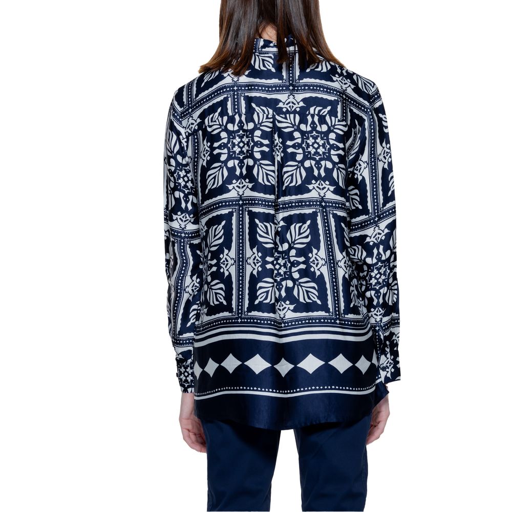 Street One Blaue Viskose-Bluse