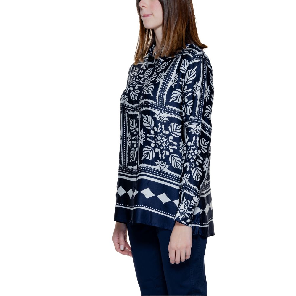 Street One Blaue Viskose-Bluse