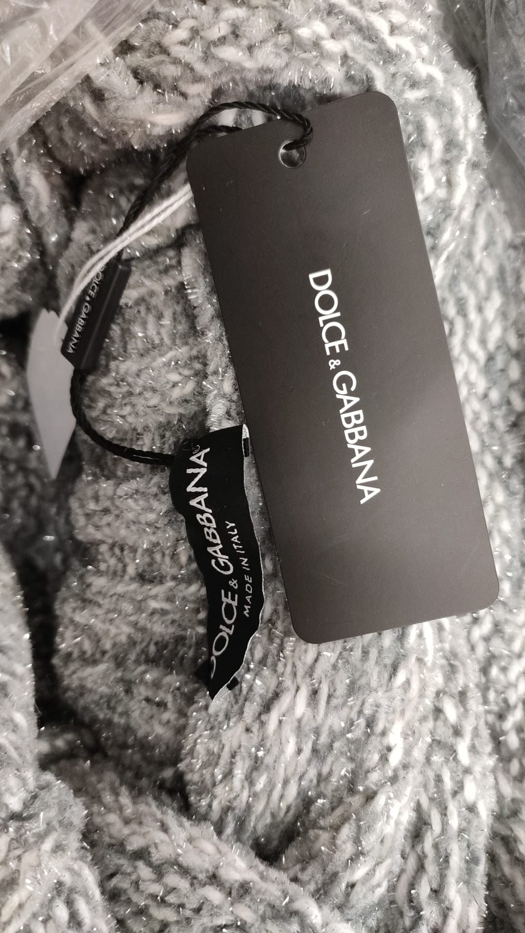 Dolce & Gabbana Grey Cashmere Turtleneck Sweater