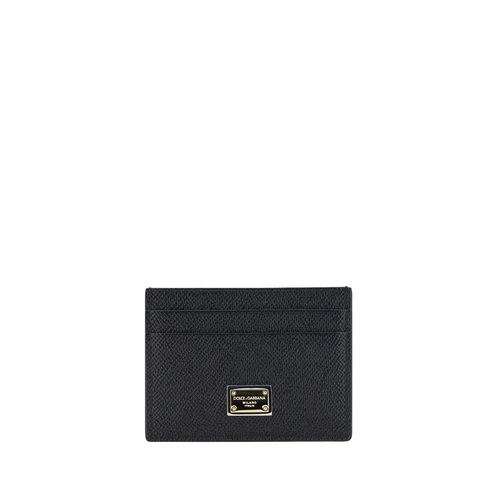 Dolce & Gabbana Black Calfskin Wallet Bos Taurus