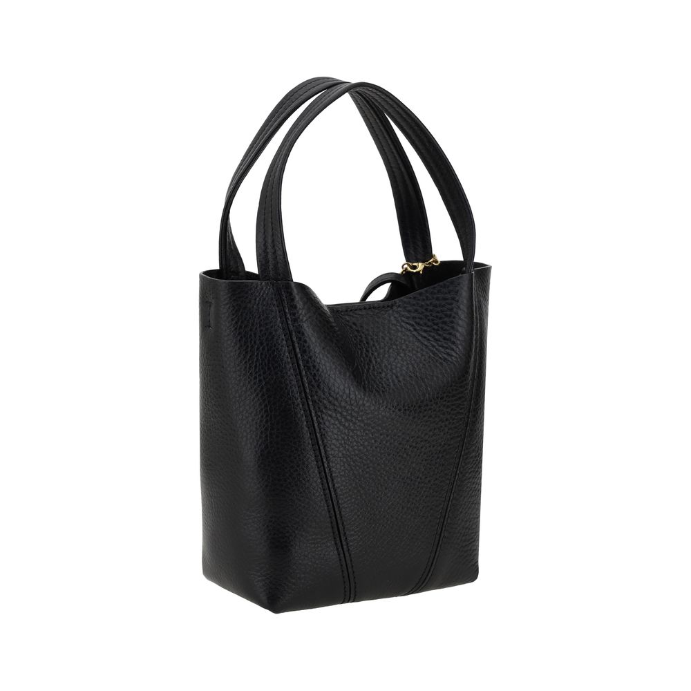 Chloé Schwarze Kalbshaut Bos Taurus Schultertasche