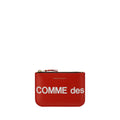 Comme Des Garçons Rote Kalbshaut Bos Taurus Geldbörse