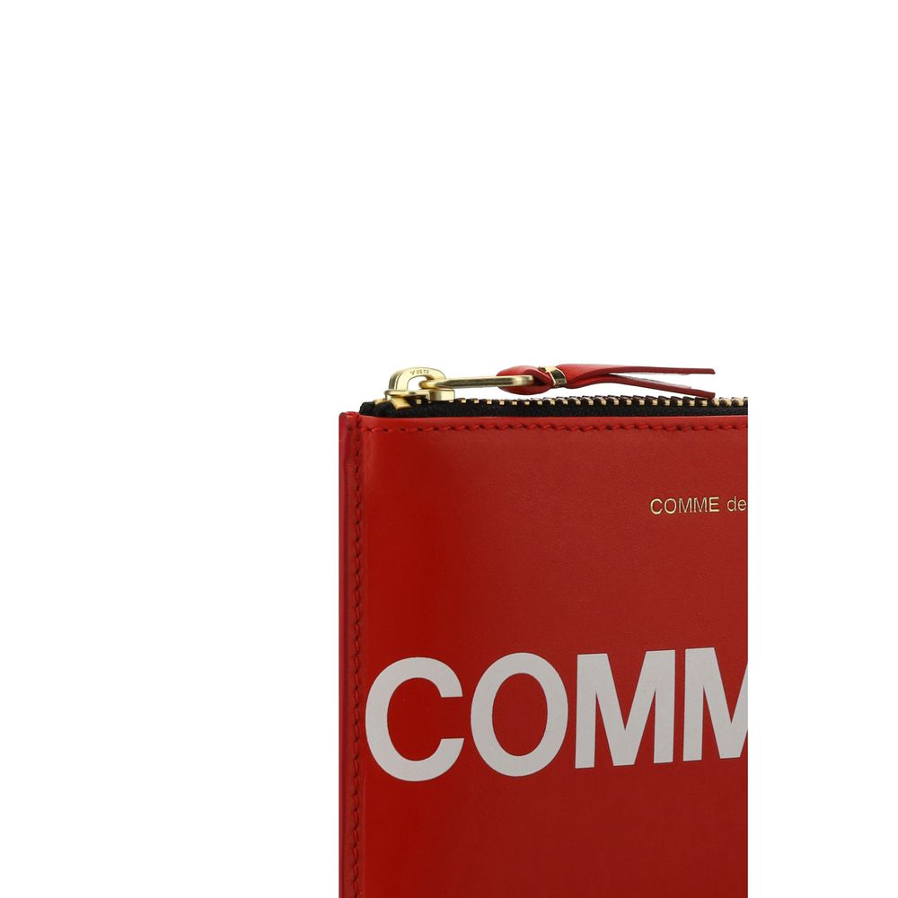 Comme Des Garçons Rote Kalbshaut Bos Taurus Geldbörse
