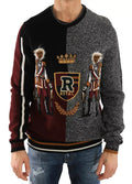 Dolce & Gabbana Multicolor KING Knight Monkey Cashmere Wool Jumper