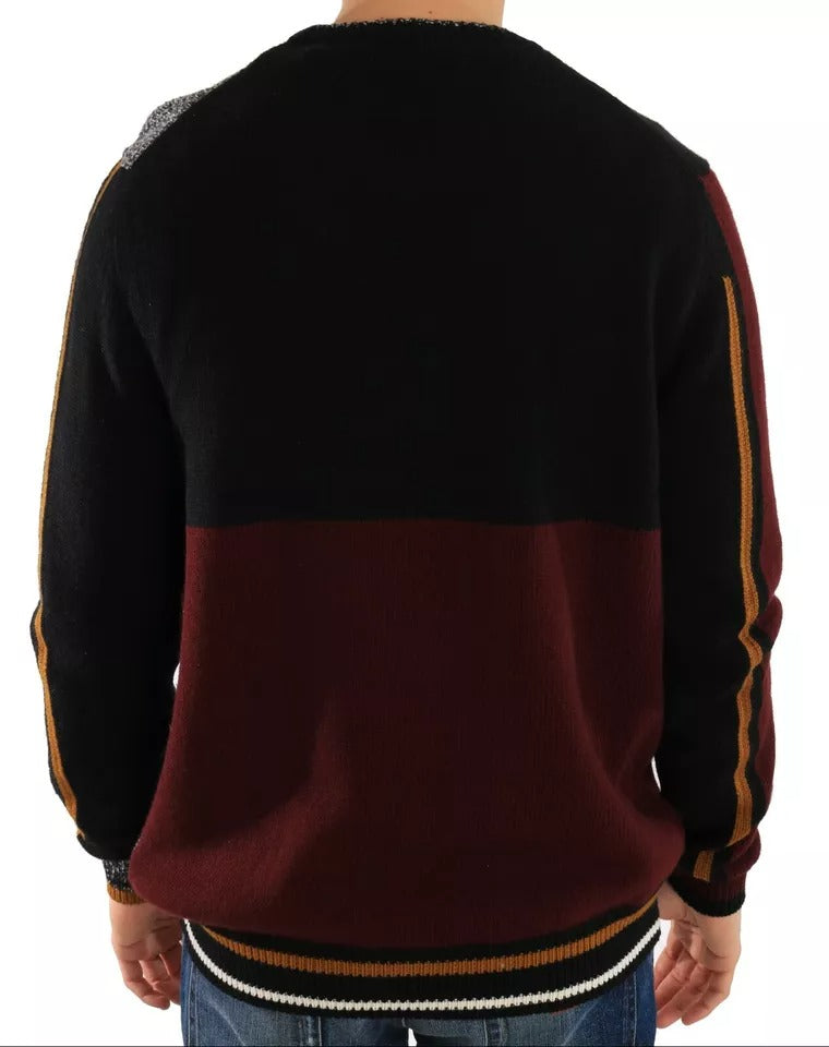Dolce & Gabbana Multicolor KING Knight Monkey Cashmere Wool Jumper