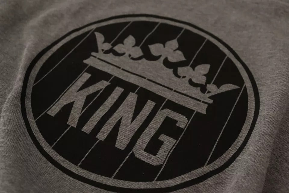 Dolce & Gabbana Grey Crown King Cotton Pullover