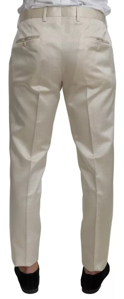 Dolce & Gabbana Beige Wool Cream 3 Piece SICILIA Shawl Suit