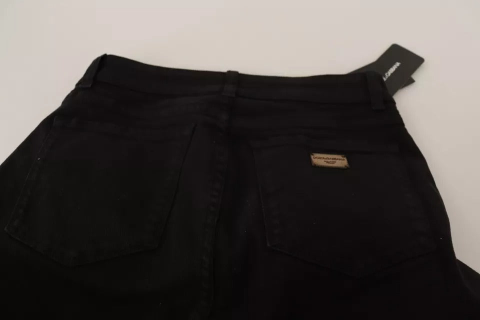 Dolce & Gabbana Black Cotton-Stretch Skinny Denim Jeans