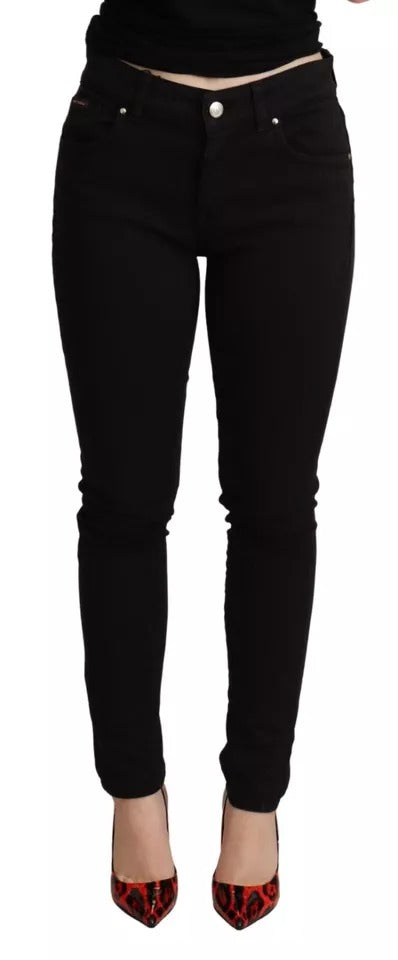 Dolce & Gabbana Black Cotton-Stretch Skinny Denim Jeans