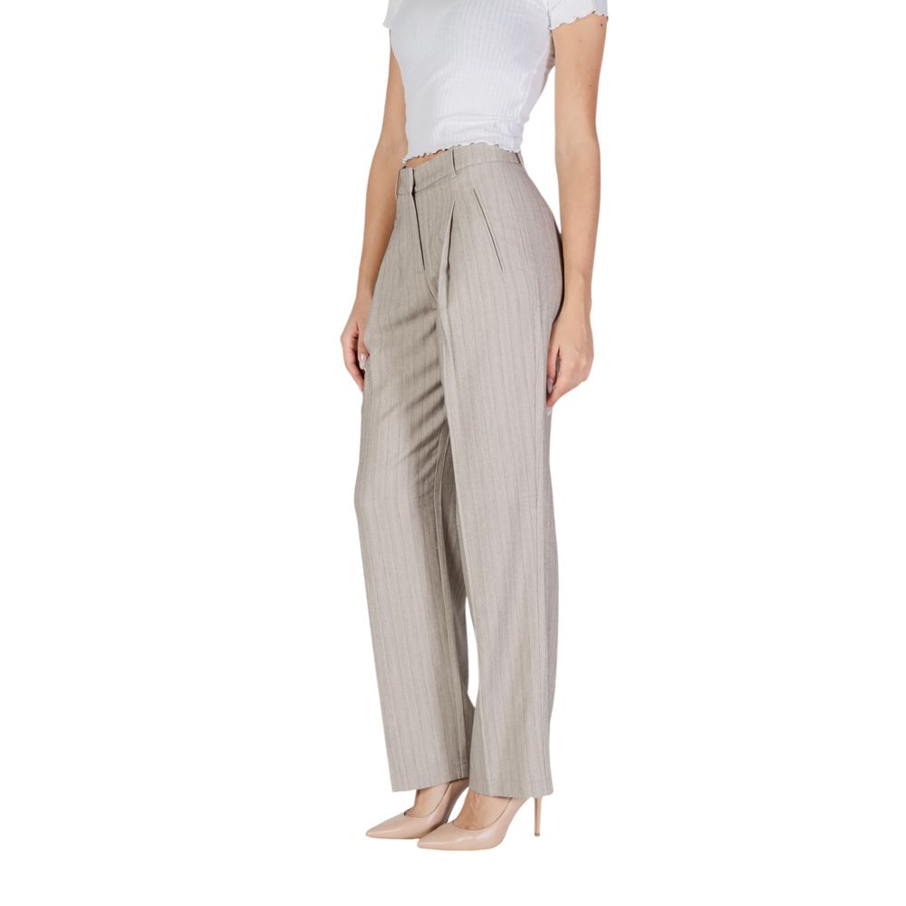 Vero Moda Gray Polyester Pants