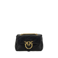 PINKO Black Shoulder Bag Made from Calf Leather Bos Taurus