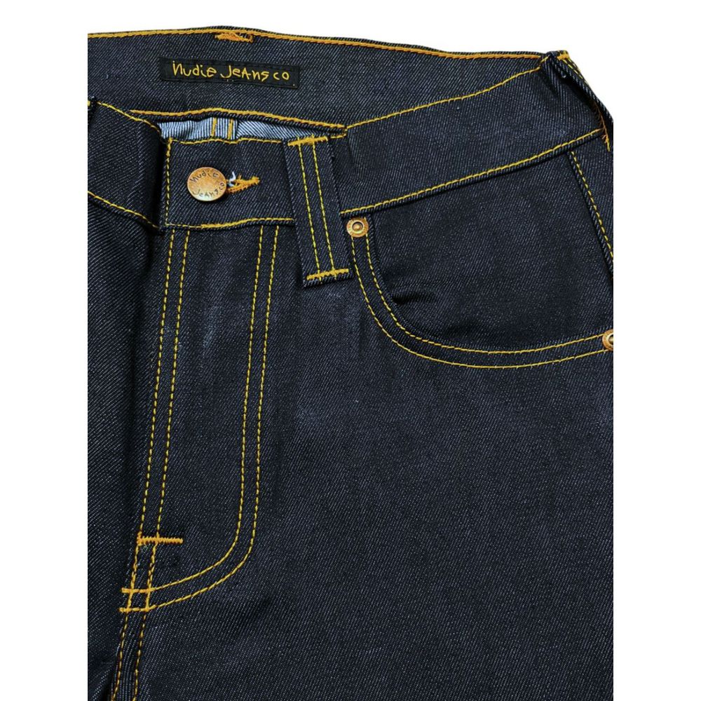 Nudie Jeans Damen-Jeans aus Baumwolle in Blau