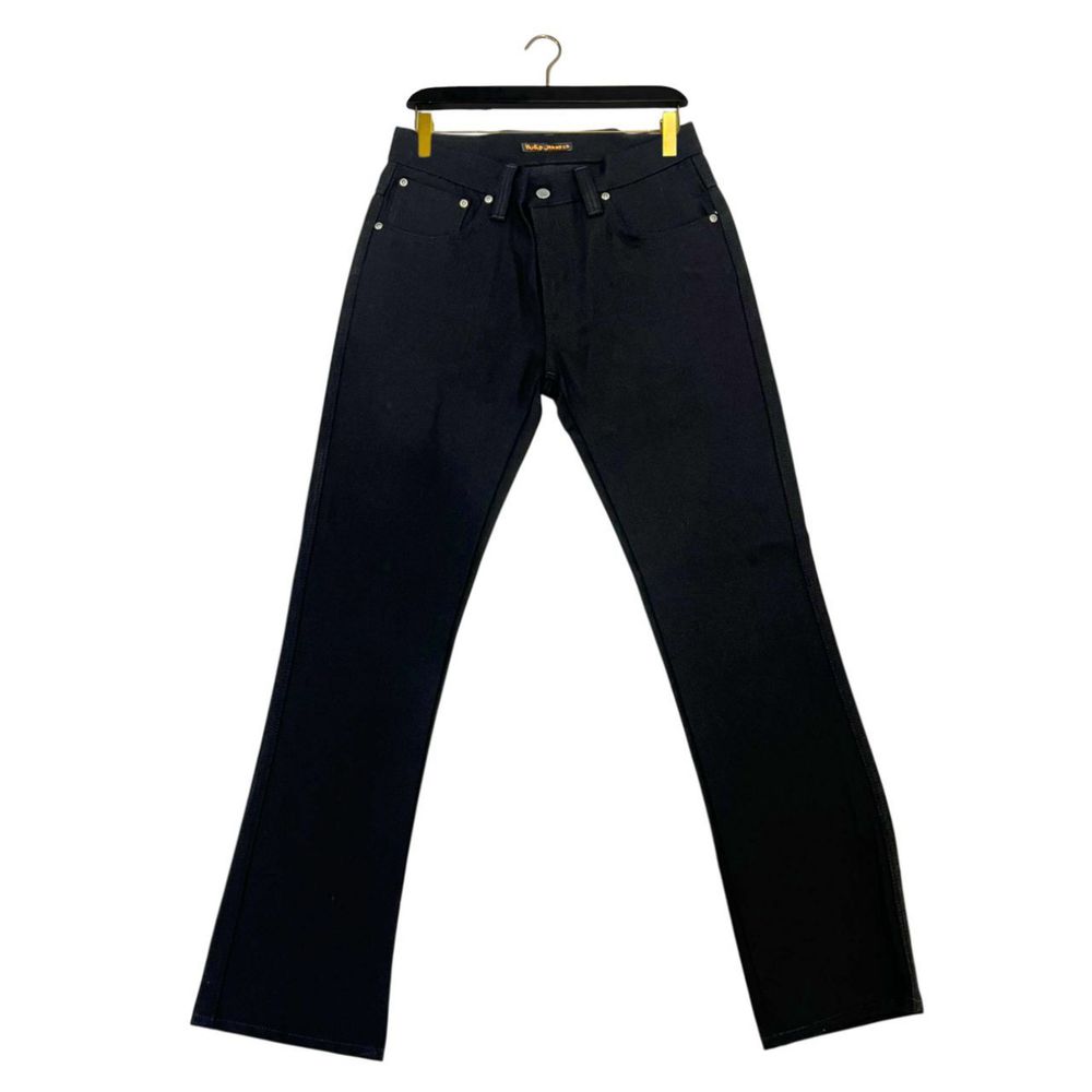 Nudie Jeans Black Cotton Denim Jeans