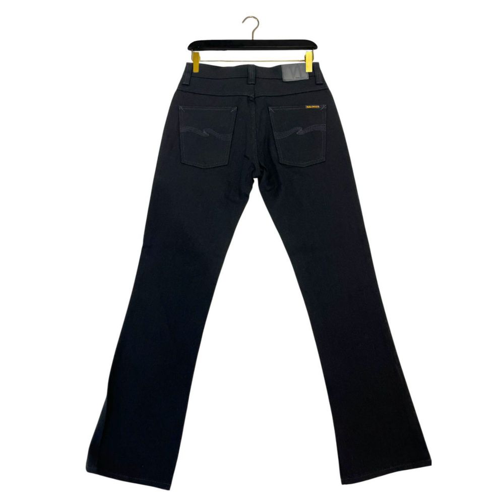 Nudie Jeans Black Cotton Denim Jeans