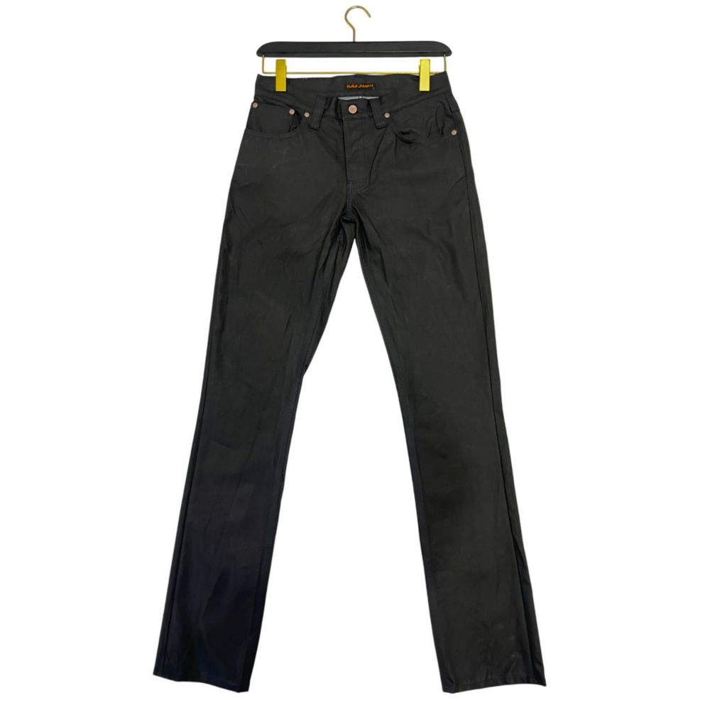 Nudie Jeans Schwarze Baumwoll-Jeans aus Denim