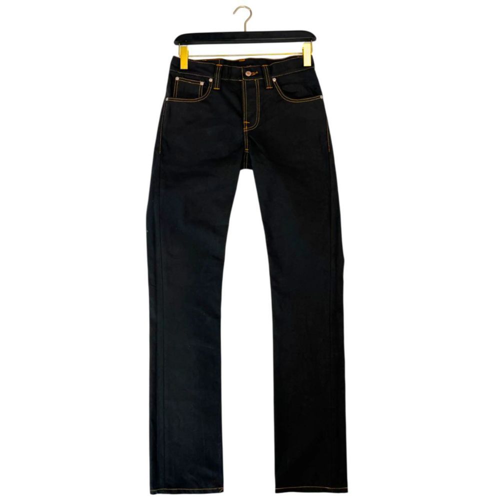 Nudie Jeans Schwarze Baumwolljeans aus Denim
