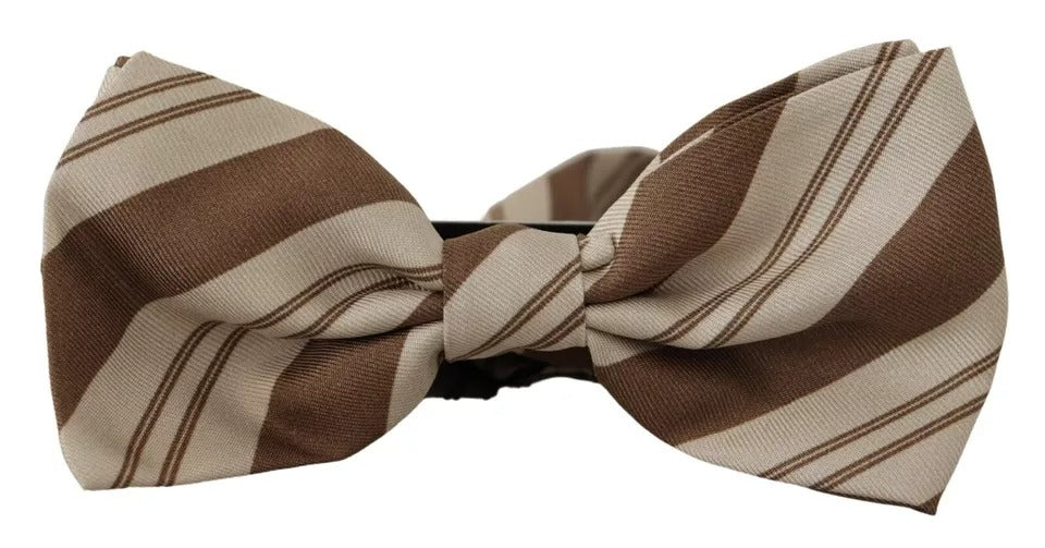 Dolce & Gabbana Multicolored Patterned Adjustable Bow Tie Men